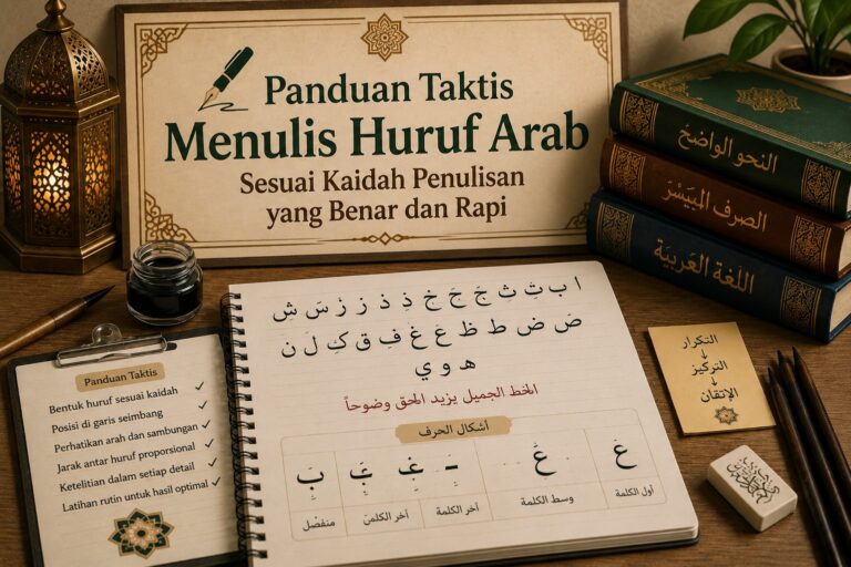 ✍️Panduan Taktis Menulis Huruf Arab Sesuai Kaidah Penulisan yang Benar dan Rapi